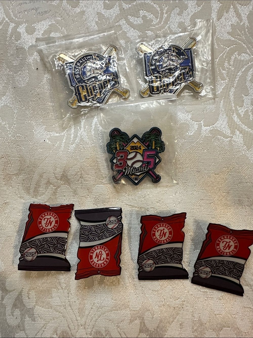 Collectible Enamel Baseball Pins